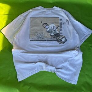 XL 1998 Vtg Del Sol Mens White Golf Graphic T Shirt "Add Color To Life"